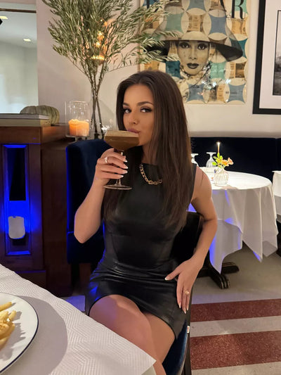 Tyrella | Vegan Leather Mini Dress