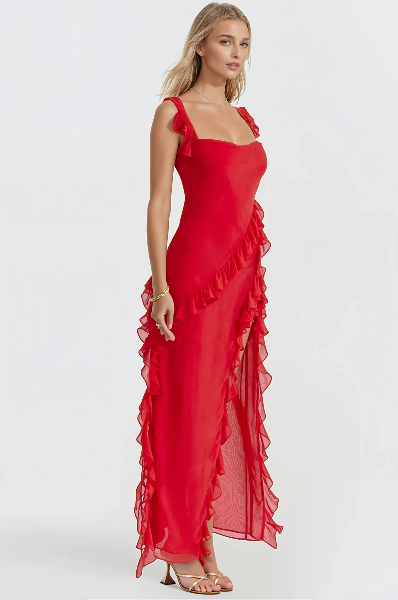 Ruffled Maxi Dress - Mia