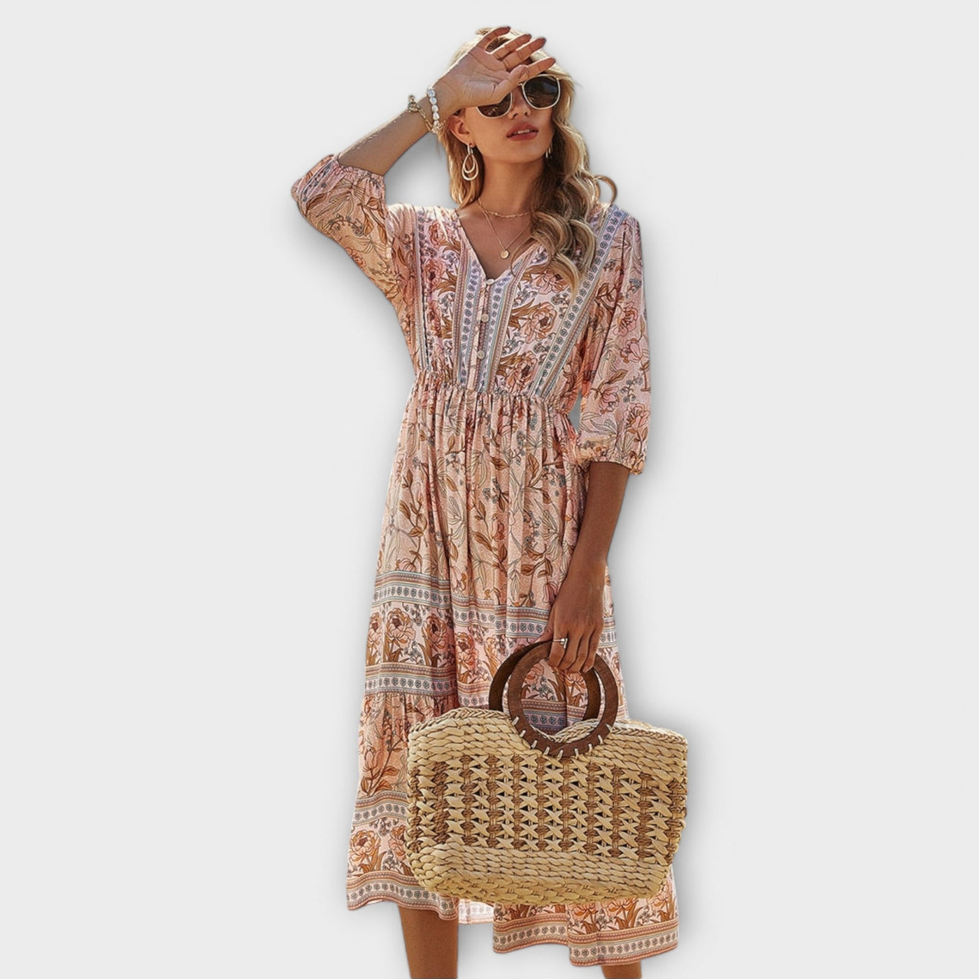 Xandra - Floral Print Dress