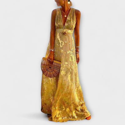 V-neck Sequin Dress