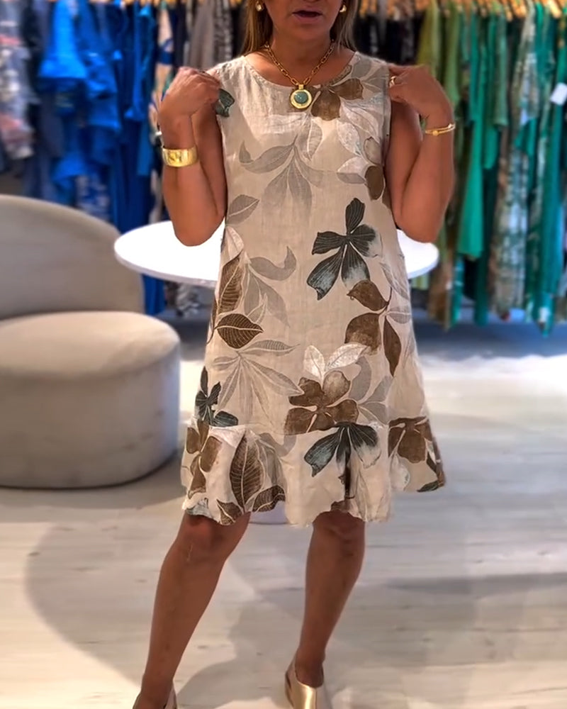 Floral Sleeveless Dress - Freja