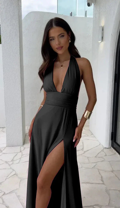 Fiona | Deep V-neck Dress