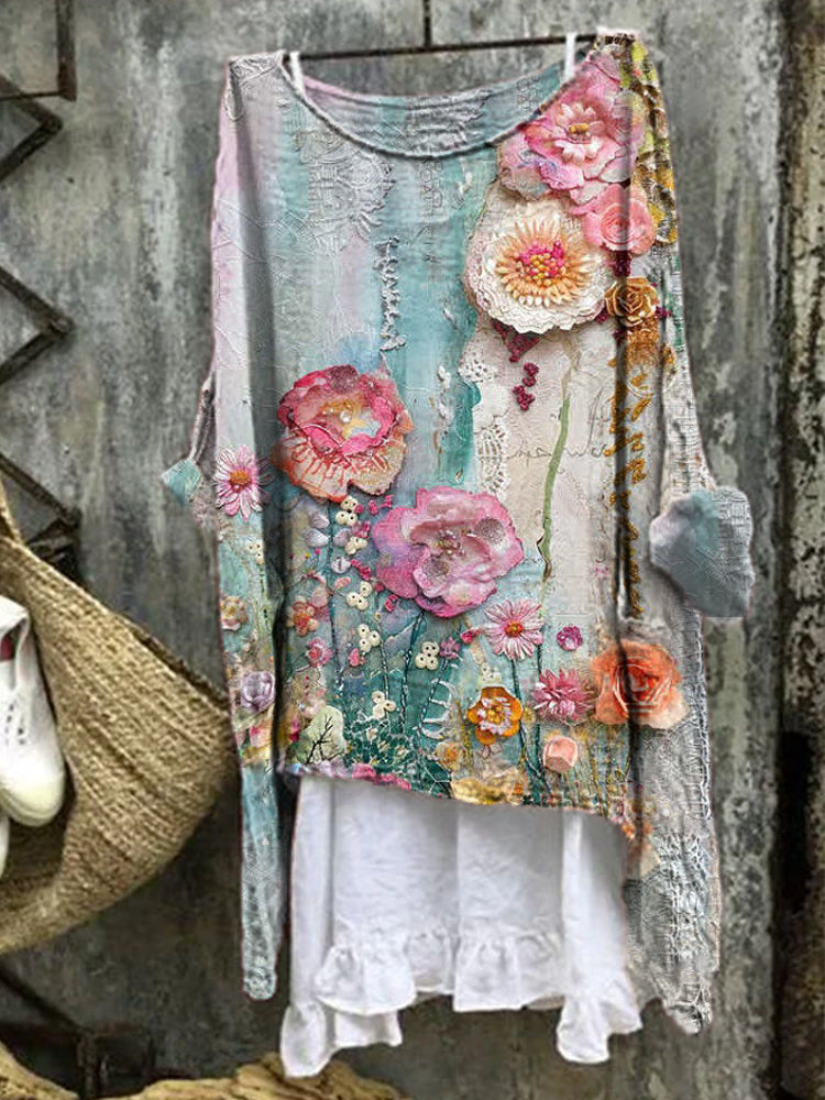 Artistic Printed Blouse