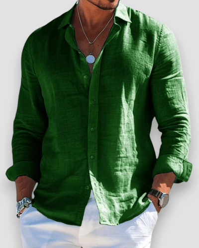 Linen Button-Up Shirt