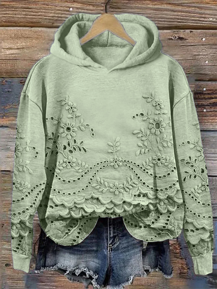 Retro Printed Hoodie