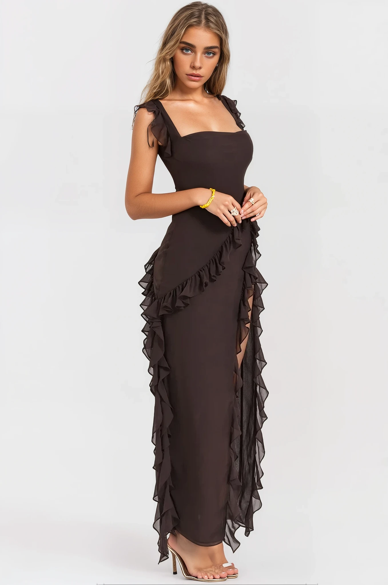 Ruffled Maxi Dress - Mia