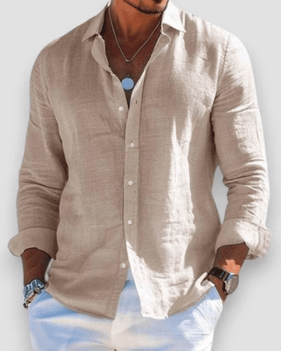 Linen Button-Up Shirt