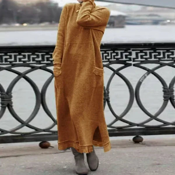 Wool & Cotton Maxi Dress