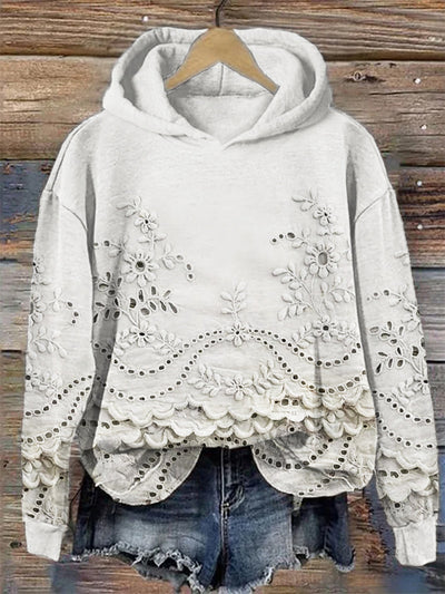 Retro Printed Hoodie