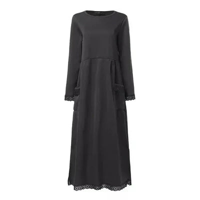 Wool & Cotton Maxi Dress