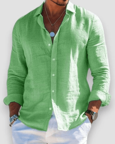 Linen Button-Up Shirt