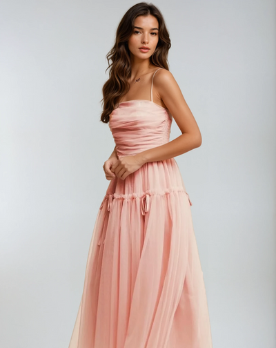 Anastasia | Mesh Maxi Dress
