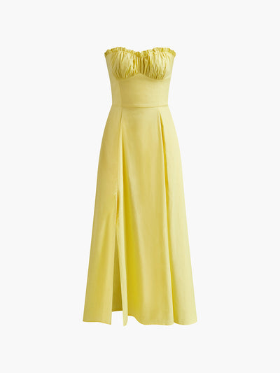 Elandra | Lemon Midi Dress