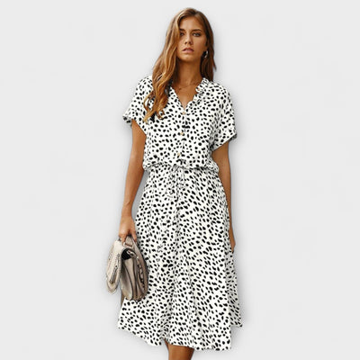 Florine - Elegant Midi Dress