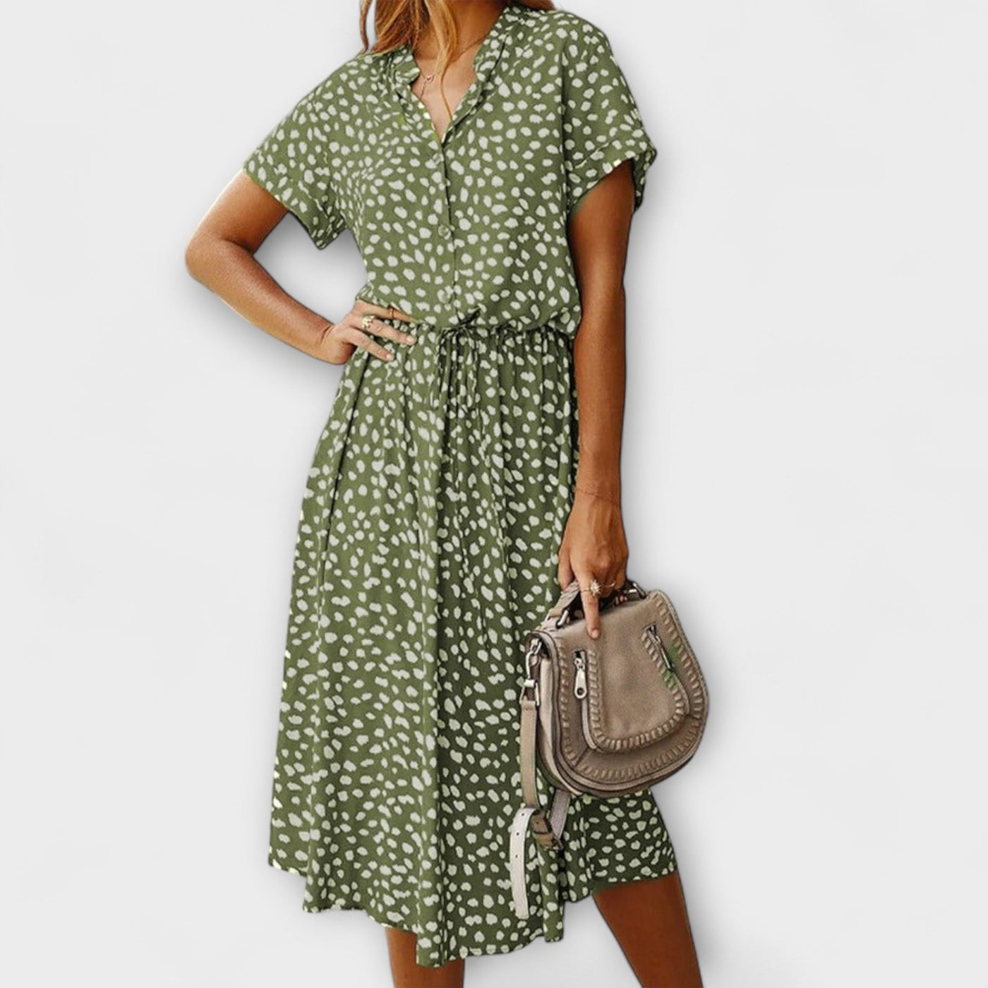 Florine - Elegant Midi Dress