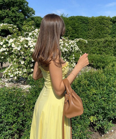 Elandra | Lemon Midi Dress