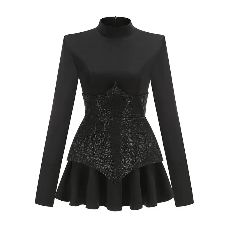 Shiny Sequins Mini Dress | Orianel