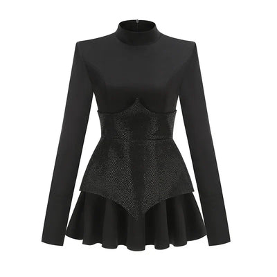 Shiny Sequins Mini Dress | Orianel