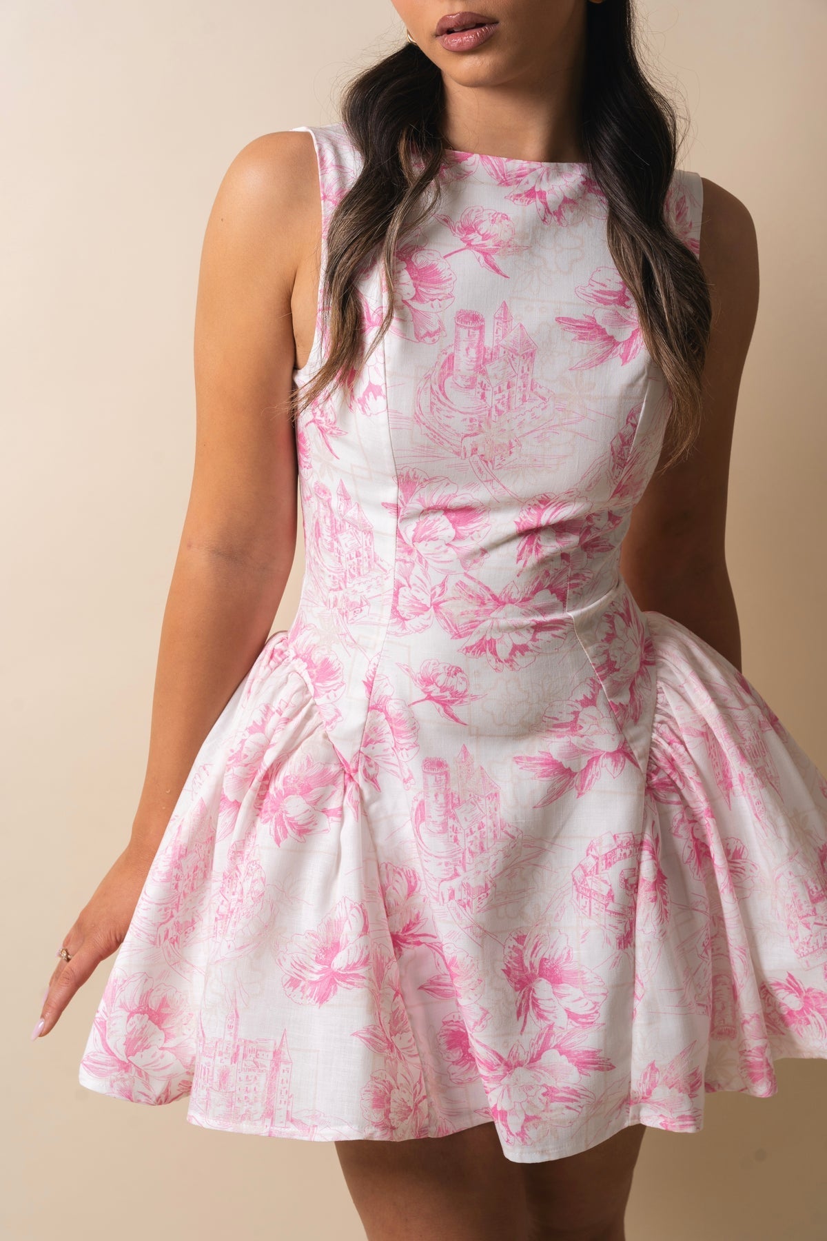Toile Mini Dress