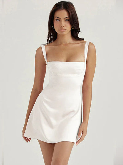 Samantha | Mini Satin Dress