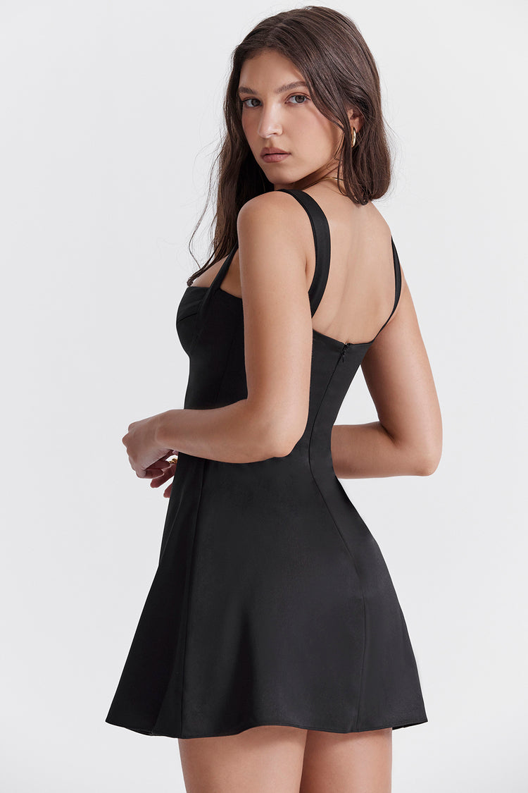 Samantha | Mini Satin Dress