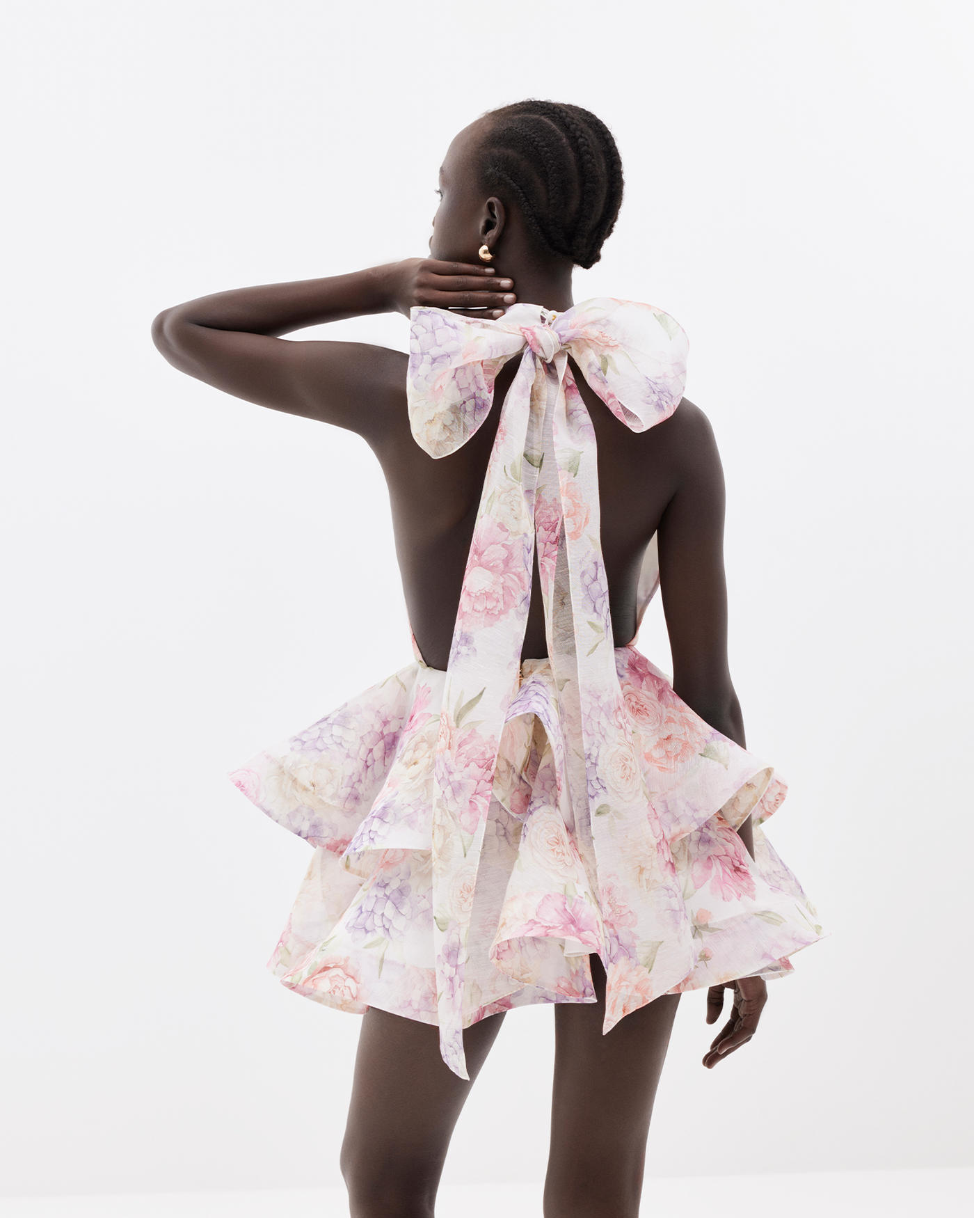 Bloom Bow Mini Dress