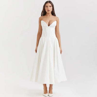 Adriana - Strapless Midi Dress