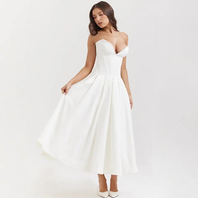 Adriana - Strapless Midi Dress