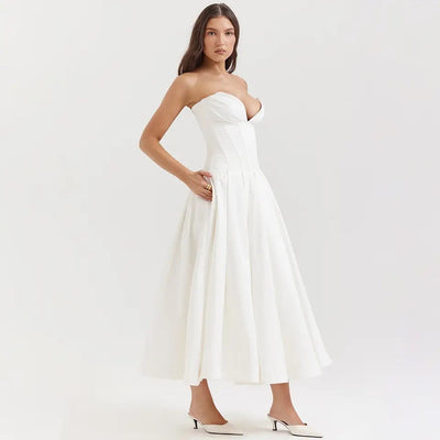 Adriana - Strapless Midi Dress