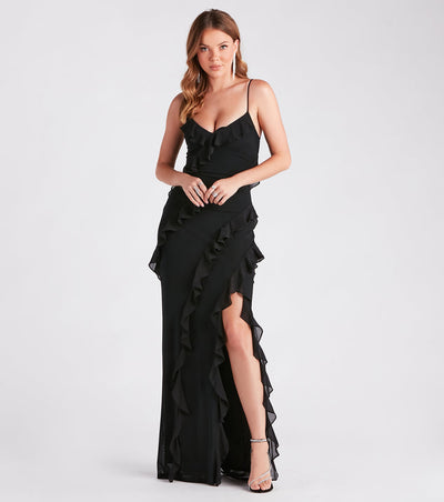 Maxi Dress with Ruffles