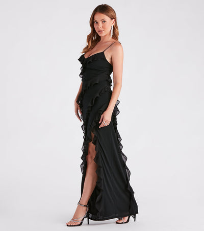 Maxi Dress with Ruffles