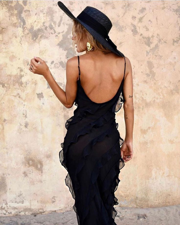 Maxi Dress with Ruffles