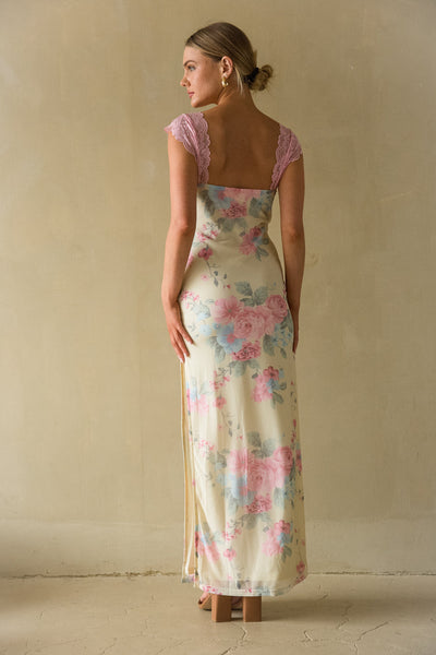 Floral Lace Maxi Dress