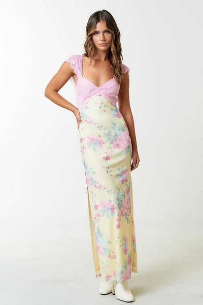 Floral Lace Maxi Dress