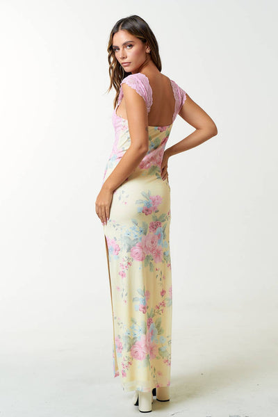 Floral Lace Maxi Dress