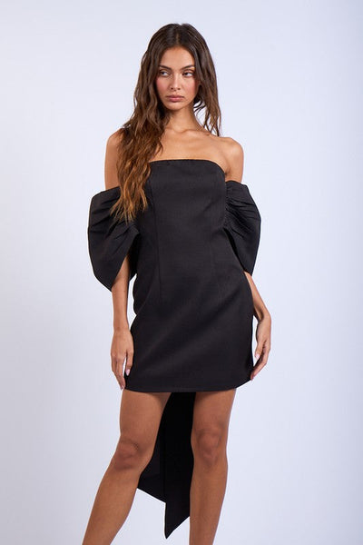 Off-Shoulder Bow Dress