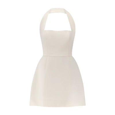 Halter Fit-and-Flare Dress