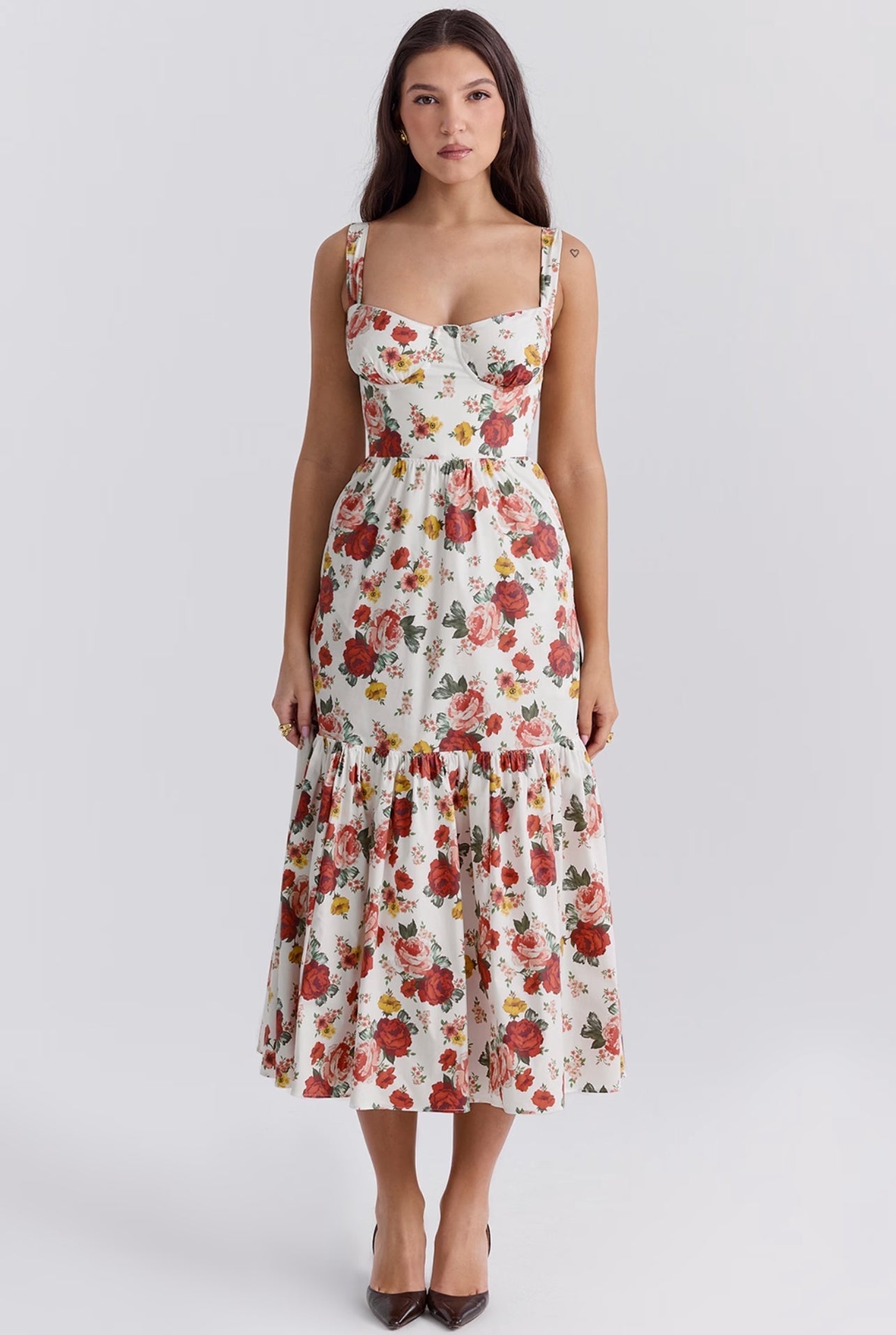 Floral Midi Dress - Marielle