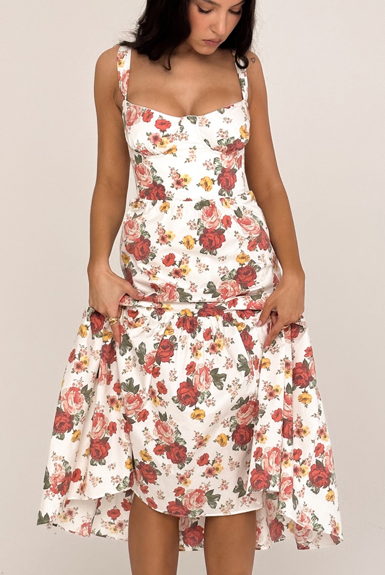 Floral Midi Dress - Marielle