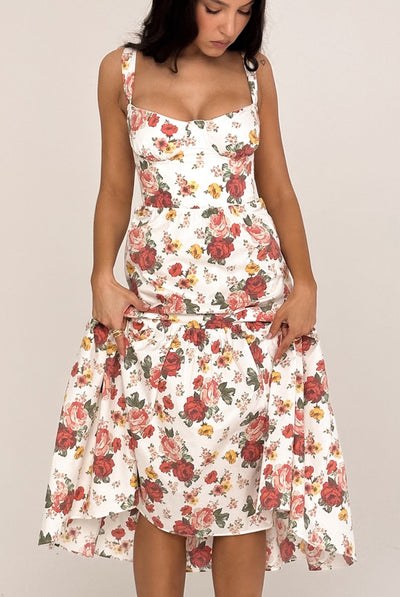 Floral Midi Dress - Marielle