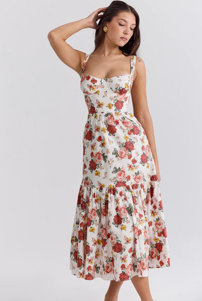 Floral Midi Dress - Marielle