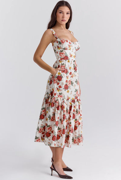 Floral Midi Dress - Marielle