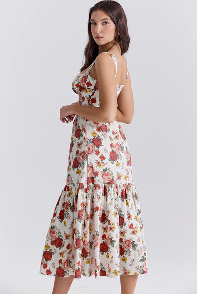Floral Midi Dress - Marielle