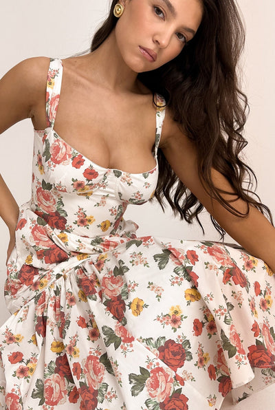 Floral Midi Dress - Marielle