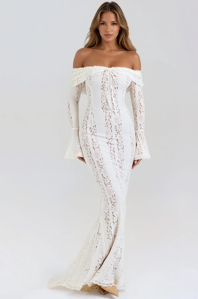 Off-Shoulder Lace Dress