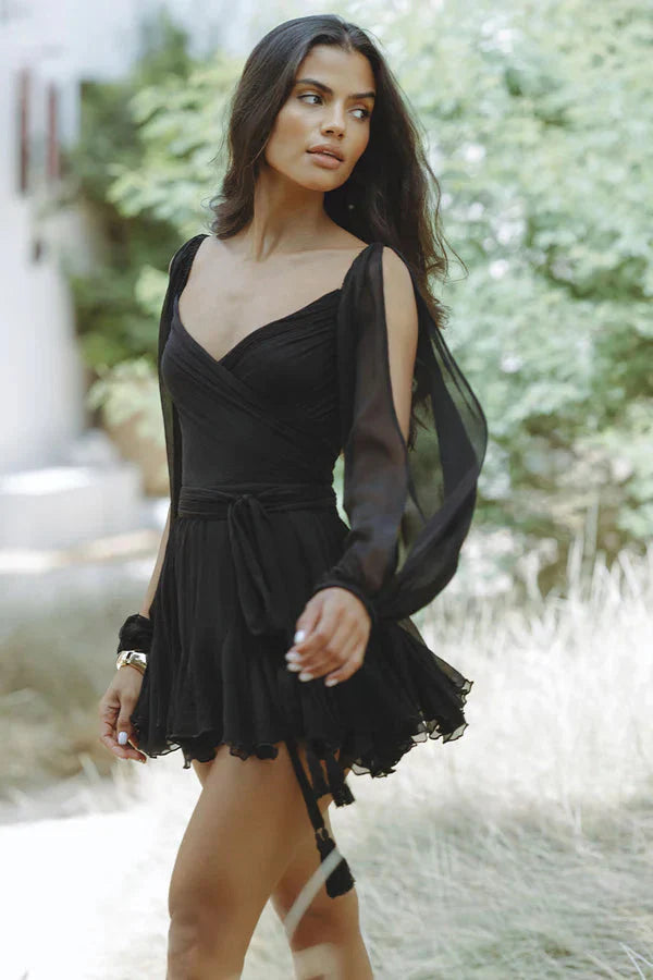 Ruffled Mini Dress