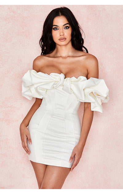 Satin Mini Dress - Whispers of Elegance