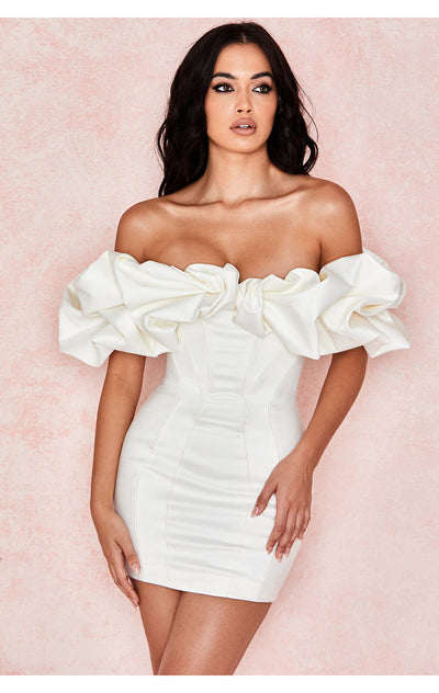 Satin Mini Dress - Whispers of Elegance