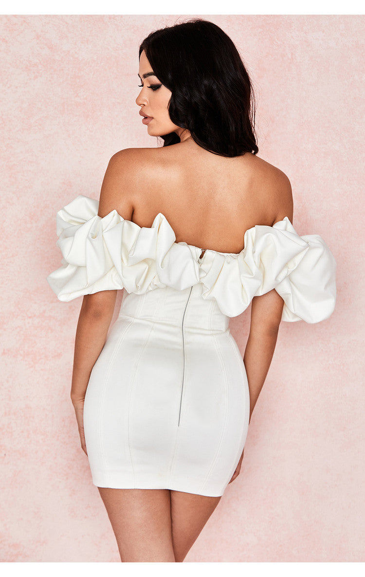 Satin Mini Dress - Whispers of Elegance