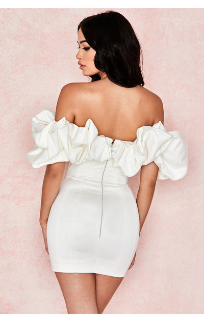 Satin Mini Dress - Whispers of Elegance